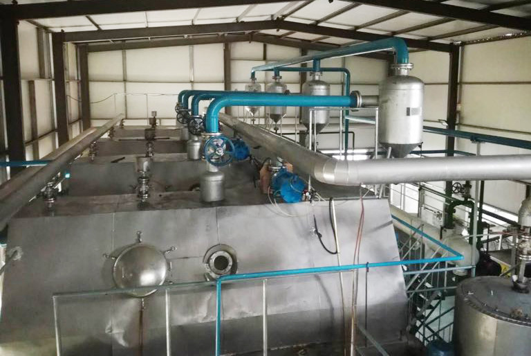 Equipos industriales para el procesamiento de grasa de cerdo